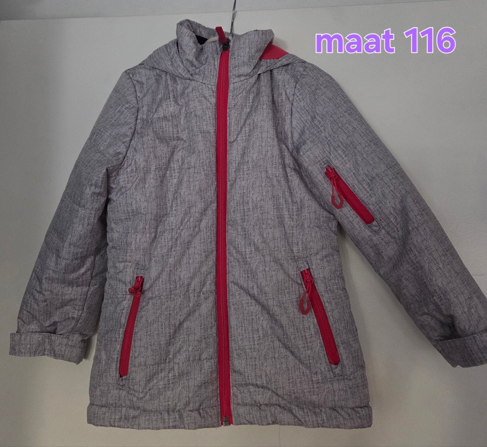 Ski jas maat 116, Ophalen of Verzenden, Gebruikt, Meisje, Jas