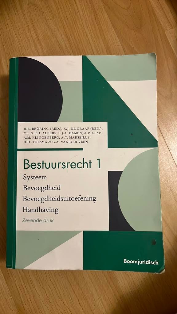 Bestuursrecht 1, Boeken, Ophalen of Verzenden, Zo goed als nieuw