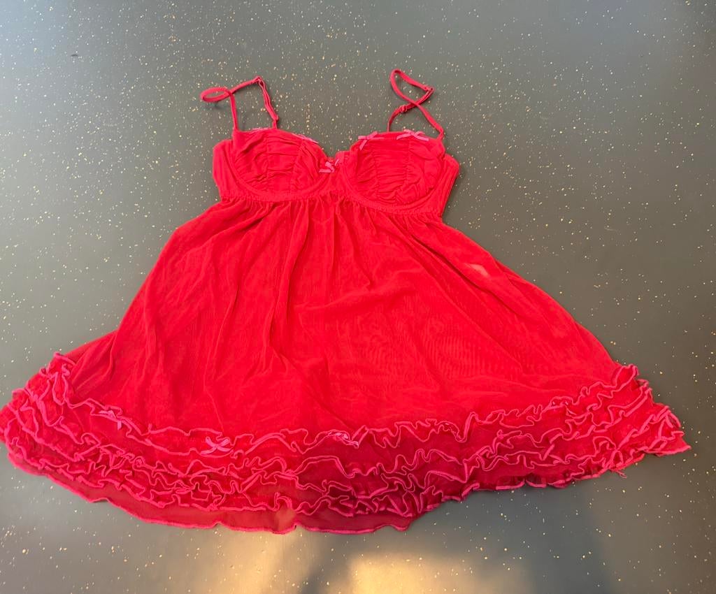 Babydoll lingerie xs, Ophalen of Verzenden, Rood, Overige typen