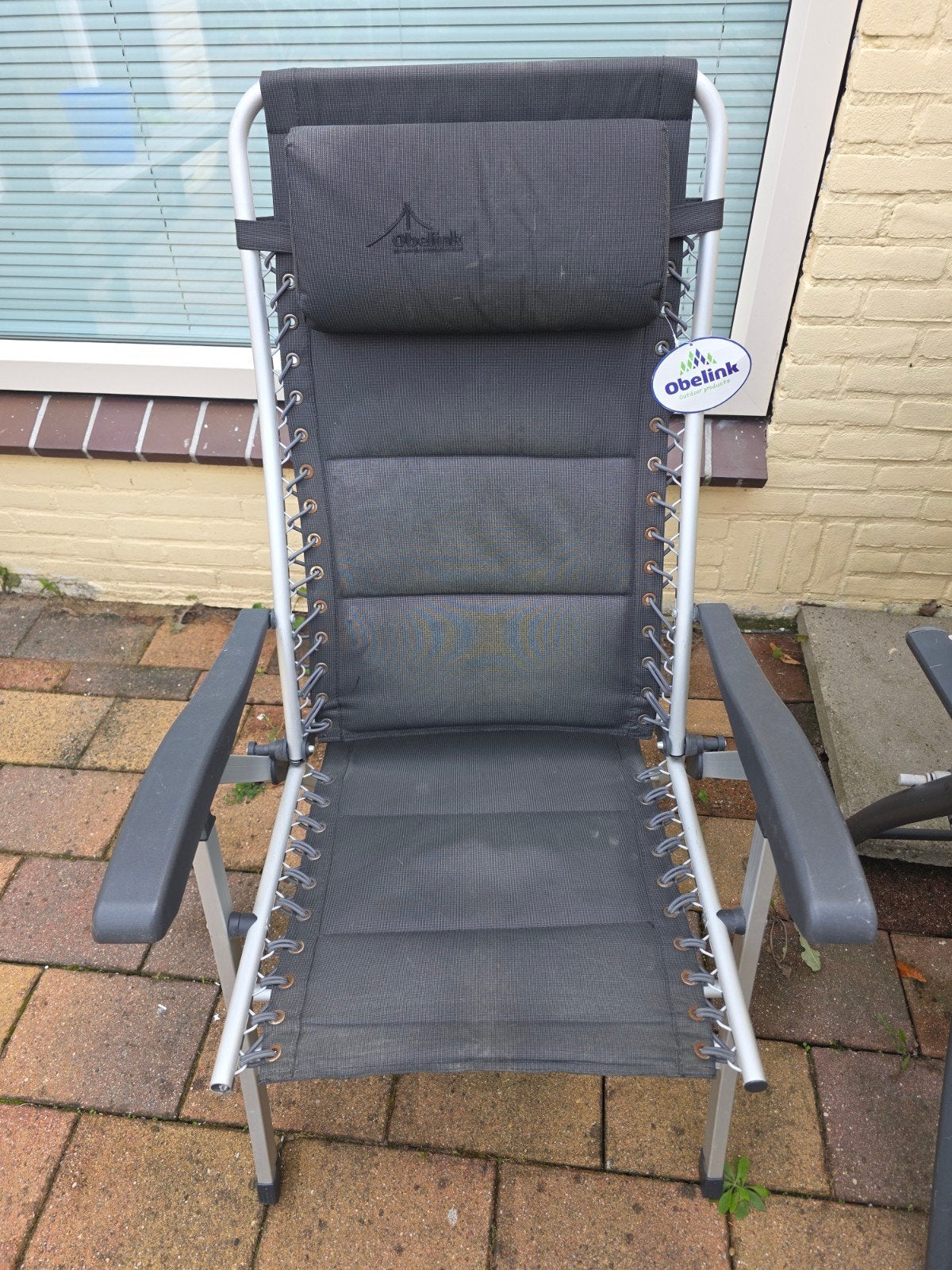 Obelink Prestige elastiek stoel - verstelbaar en inklapbaar, Ophalen, Info@obelink.nl, Aluminium, Verstelbaar