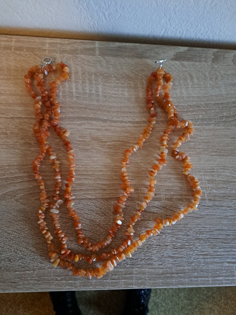 prachtige ketting met edelstenen z.g.a.n., Sieraden, Tassen en Uiterlijk, Kettingen, Ophalen of Verzenden, Nieuw, Steen of Mineraal