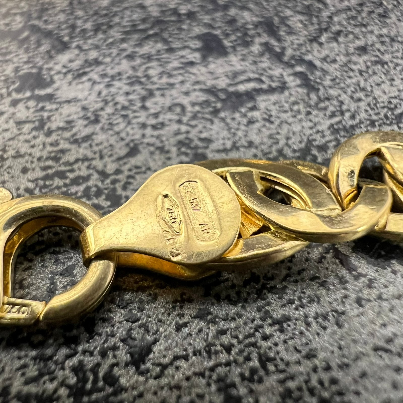 18k gouden ketting valkenoog schakel 18 karaat goud, Ophalen of Verzenden, Nieuw, Goud