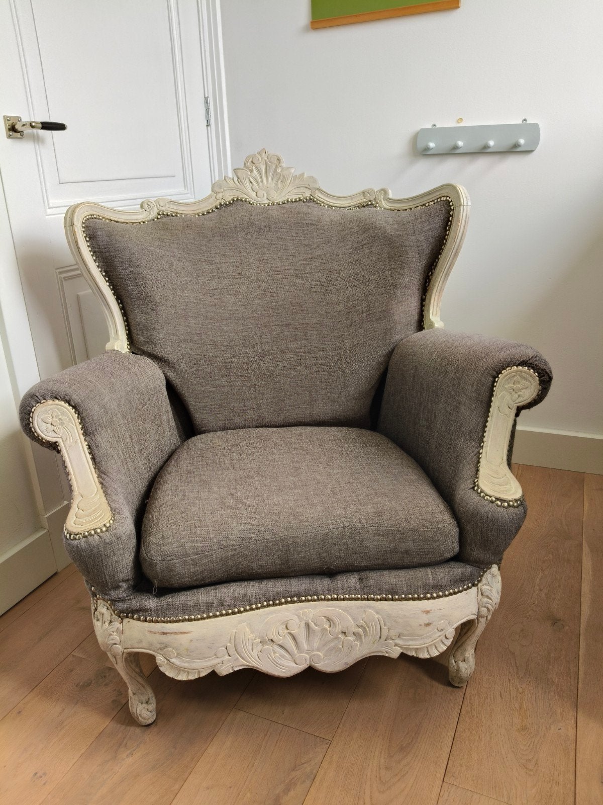 Opknapper: Barok fauteuil met lichte gebruikssporen, Huis en Inrichting, Fauteuils, Ophalen, Gebruikt, Barok, 75 tot 100 cm