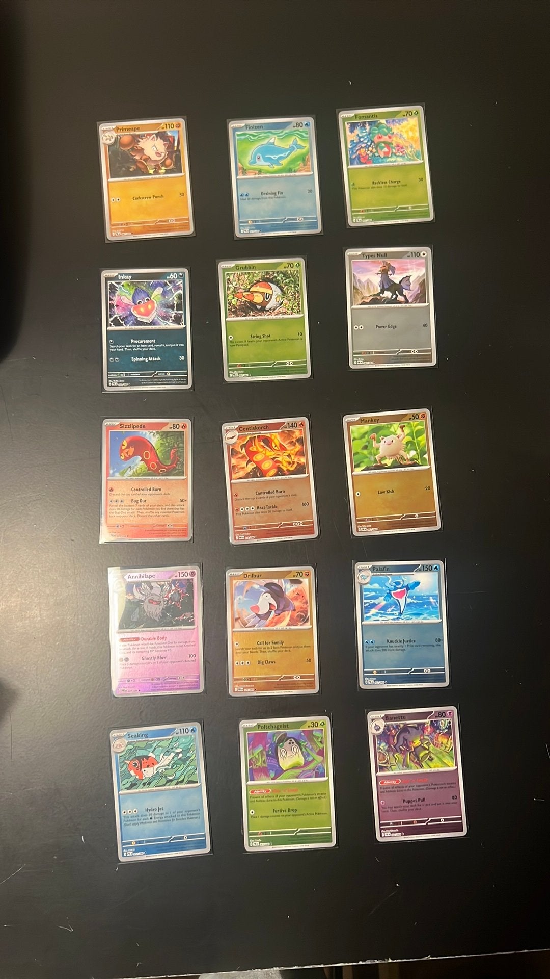 Reverse holo’s pitch black, Hobby en Vrije tijd, Ophalen of Verzenden, Nieuw, Meerdere kaarten
