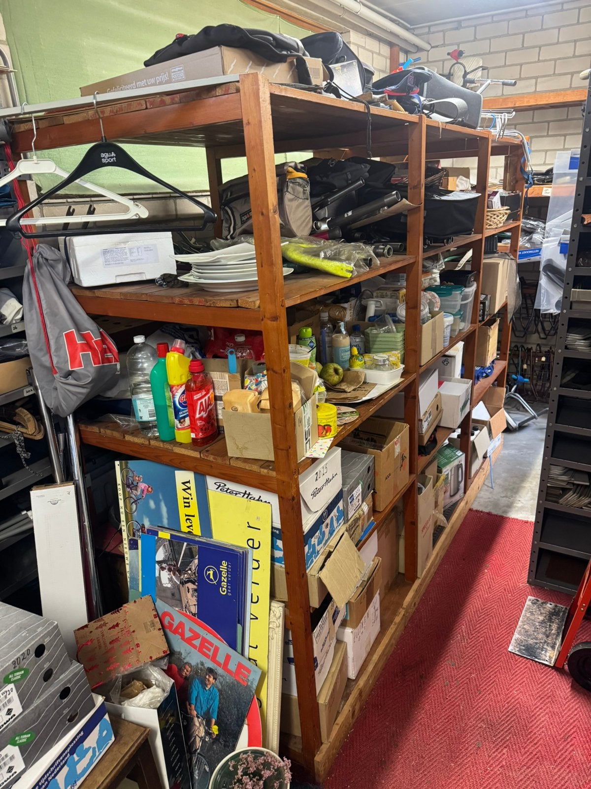 Houten stelling hoogte 180 cm breed 250cm (Nr: 2324), Ophalen of Verzenden