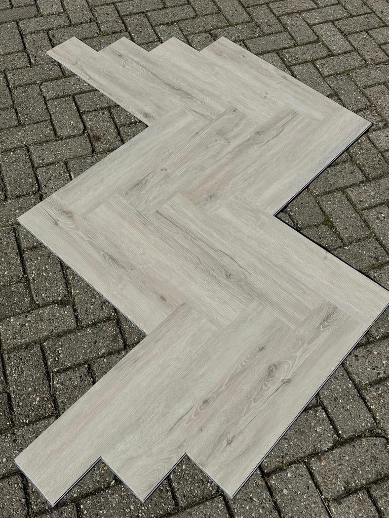 PVC Visgraat Vloer klik -  80m2, Huis en Inrichting, Stoffering | Vloerbedekking, Visgraat, Modern, Houtlook, Nieuw, Ophalen of Verzenden