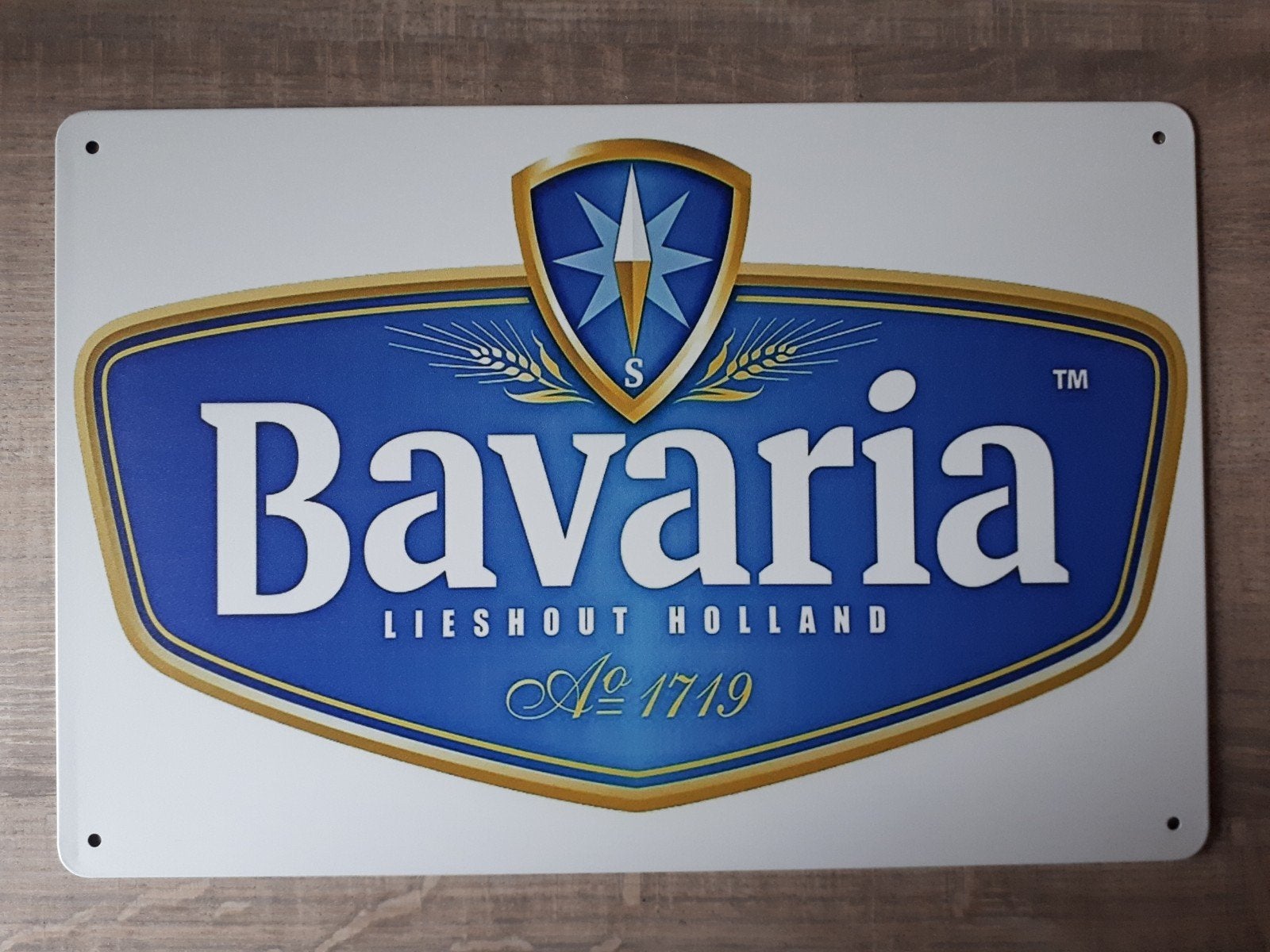 Bavaria 20x30 cm Metalen Reclamebord, Verzenden, Nieuw, Reclamebord, Plaat of Schild