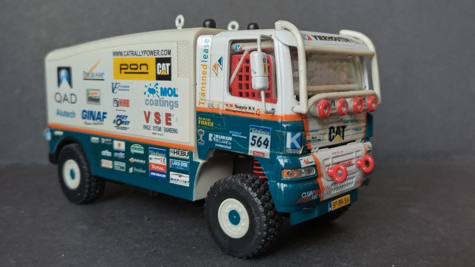 Daf Ginaf Dakar 1:43 Pol, Hobby en Vrije tijd, Modelauto's | 1:43, Overige merken, Auto, Verzenden, Zo goed als nieuw