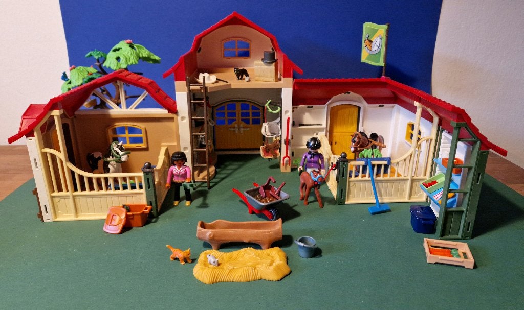 Playmobil Country paardrijclub set 2926 + 6931, Gebruikt, Gebouw, Complete set, Ophalen of Verzenden