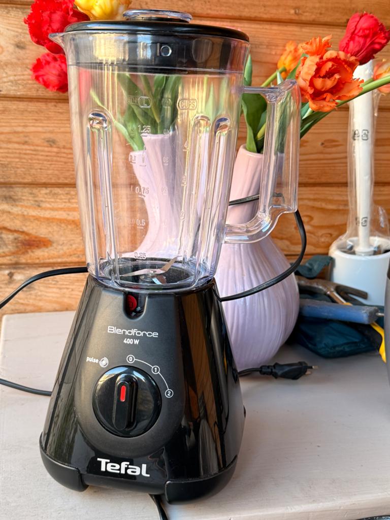 Tefal Blendforce 400W Blender - Zwart, Ophalen of Verzenden, Zo goed als nieuw, Blender