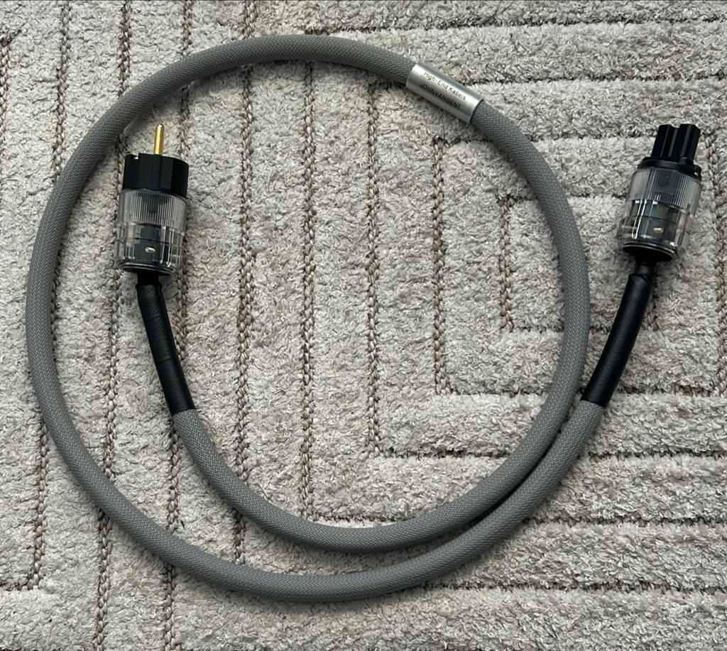 John van Gent high end audio stroomkabel, Ophalen of Verzenden, Zo goed als nieuw, Minder dan 2 meter, Overige kabels
