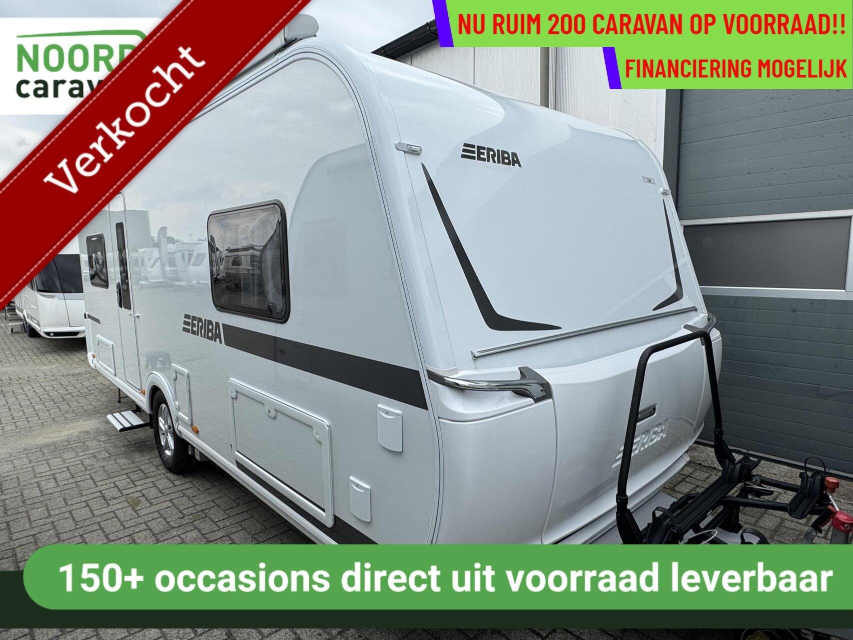 Eriba NOVA 540, V-BED, MOVER, CASS.LUIFEL, EP LEVEL, AIRCO, Caravans en Kamperen, Caravans, Rondzit, 7 tot 8 meter, Bedrijf, Hordeur