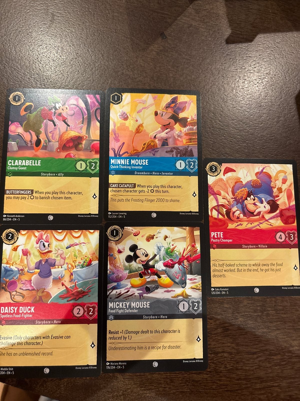 Disney Lorcana TCG Kaarten: Clarabelle, Minnie, Daisy, Micke, Ophalen of Verzenden, Nieuw