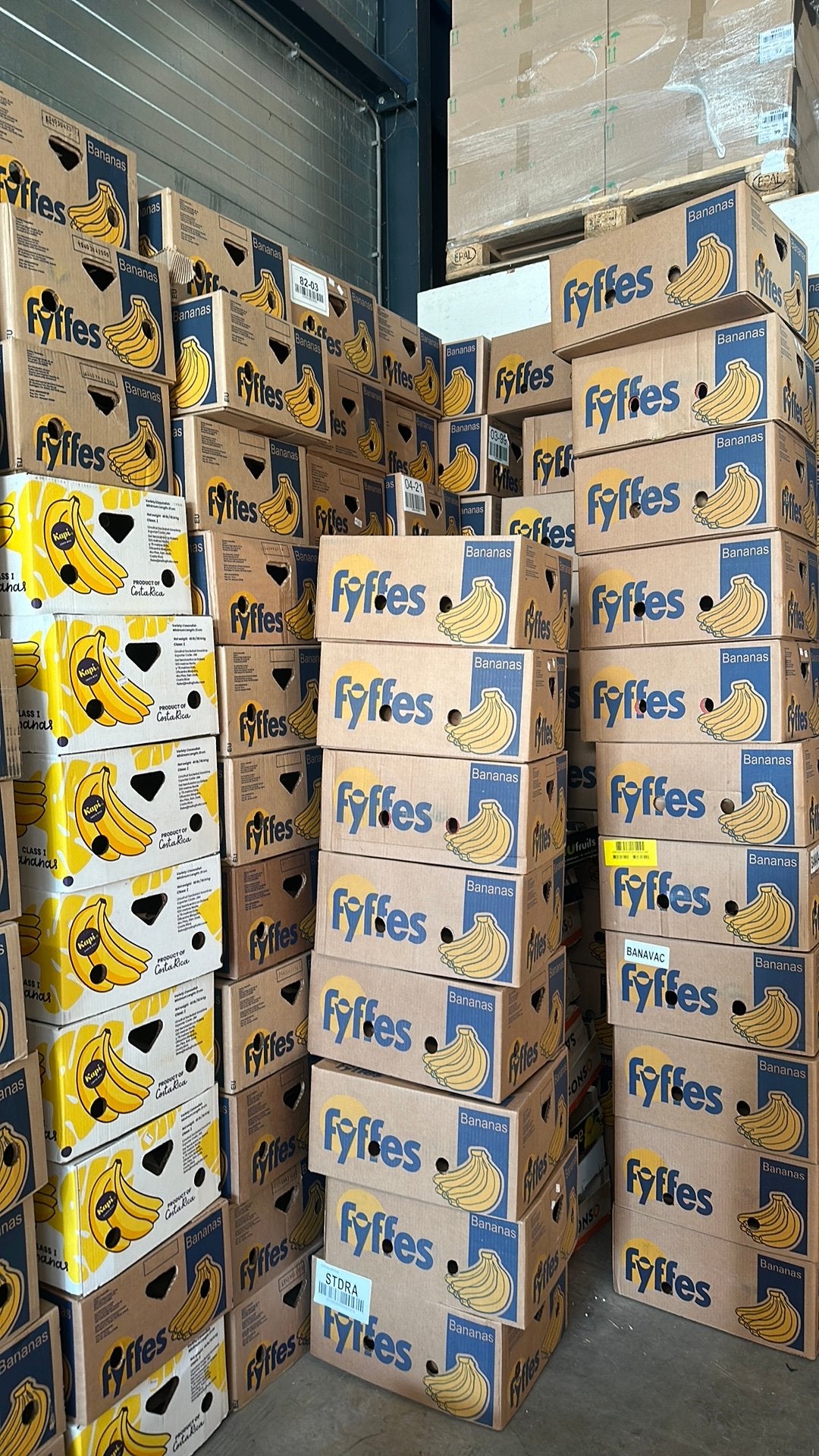 Bananendozen gratis, Ophalen