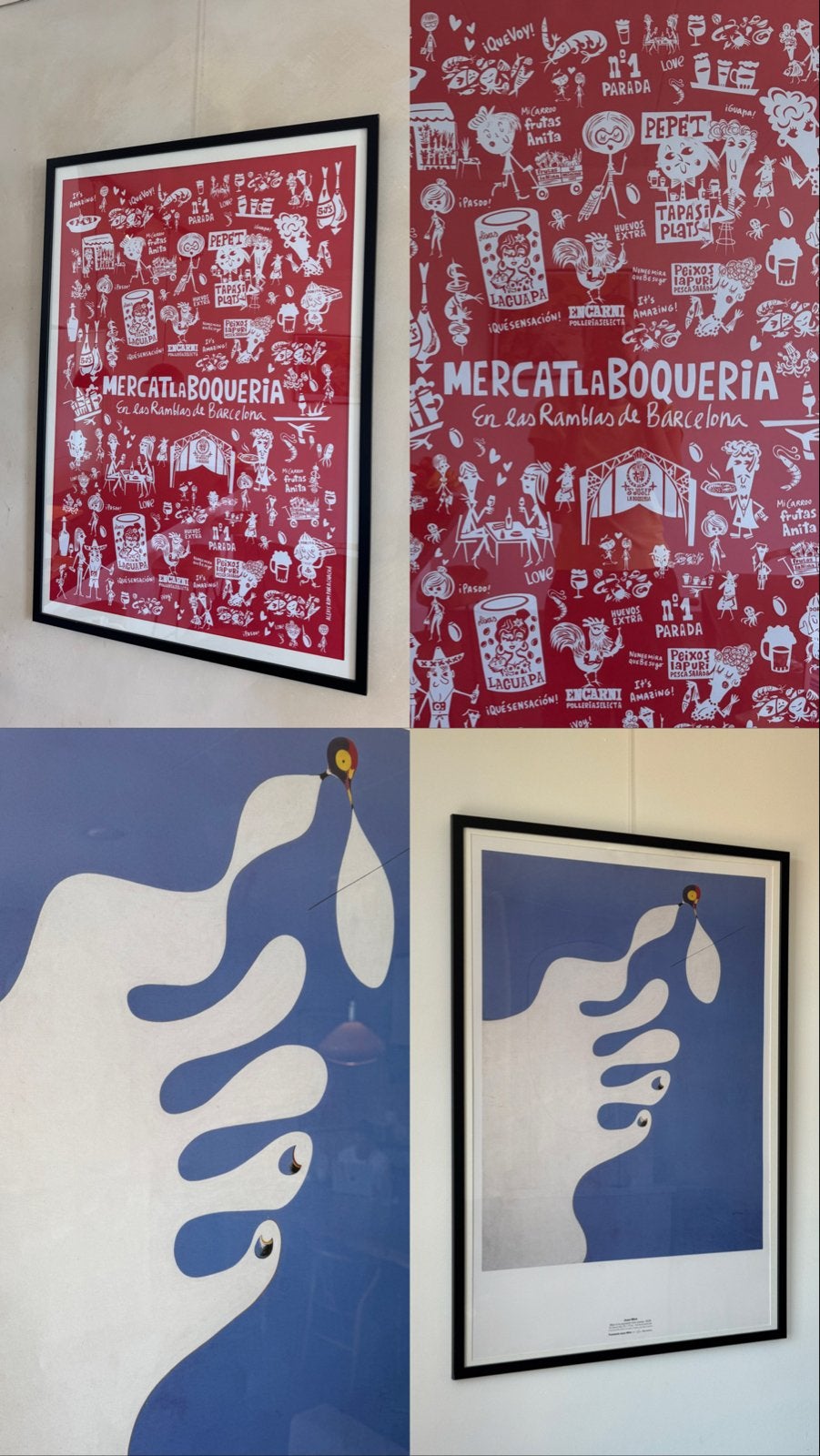 1 + 1 GRATIS Miró posters met lijst, Ophalen, Gebruikt, Oorspronkelijke maker, Foto of Poster