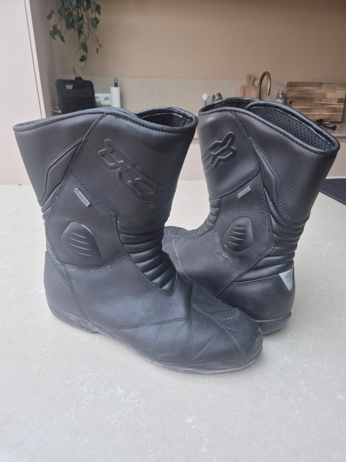 Zwarte motorlaarzen met Gore-Tex, maat 43, Ophalen, Laarzen, Tweedehands, Heren