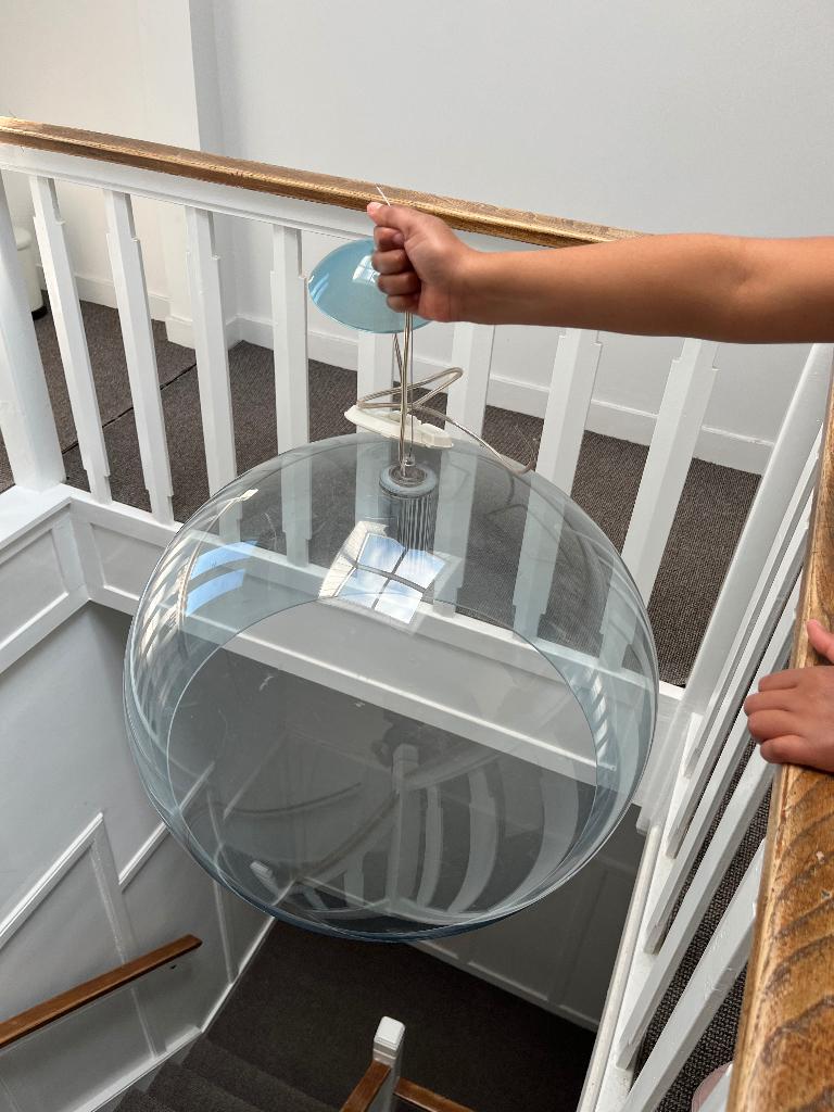 Kartell light blue lamp, Ophalen, Gebruikt, Minder dan 50 cm