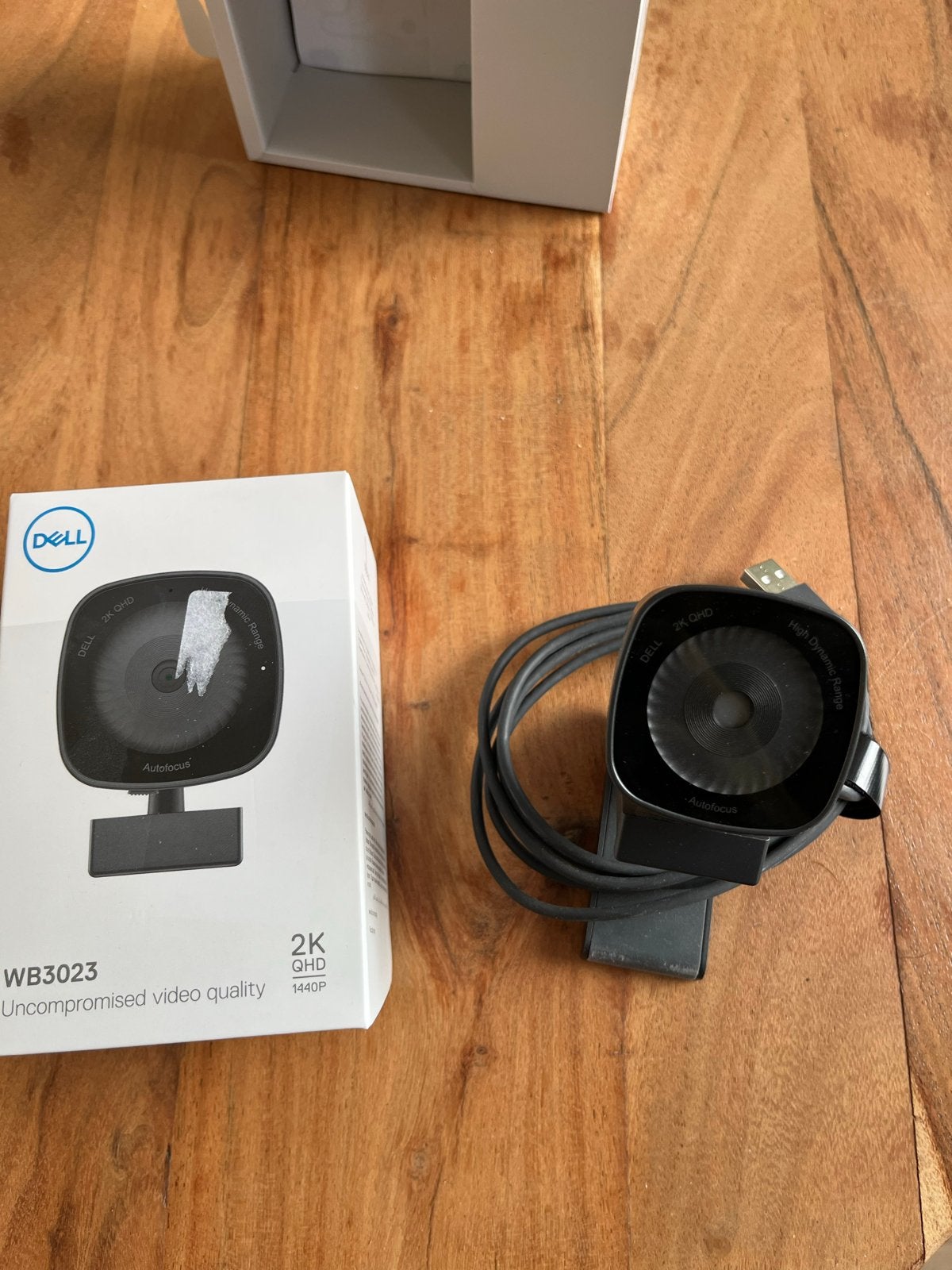 Dell WB3023 2K QHD Webcam, Ophalen of Verzenden, Zo goed als nieuw, Windows, Monitorclip