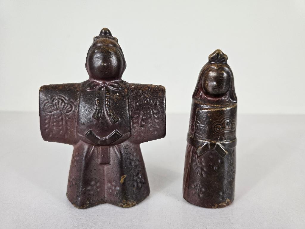 Bizen keramiek Hina poppen, Japan, midden 20e eeuw, Ophalen of Verzenden