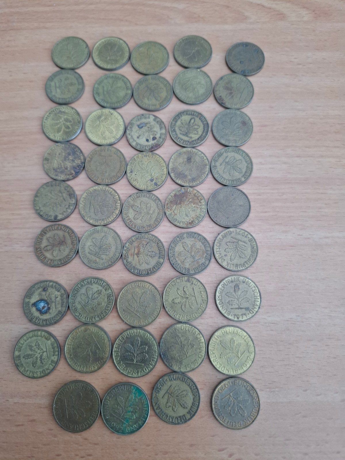 Grote collectie Duitse 10 Pfennig munten, Ophalen of Verzenden, Duitsland, Losse munt