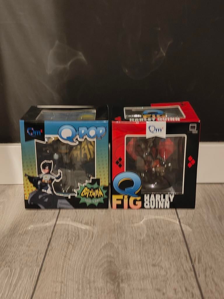 Batman & Harley Quinn Q-Fig / Q-Pop Set – DC Comics, Ophalen of Verzenden, Zo goed als nieuw