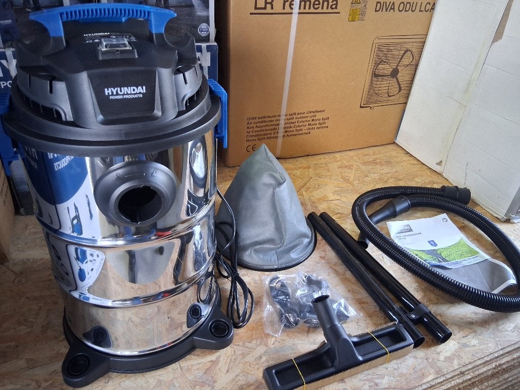 Hyundai bedrijfsstofzuiger 30 liter, Nieuw, Ophalen of Verzenden, Hyundai, Waterstofzuiger