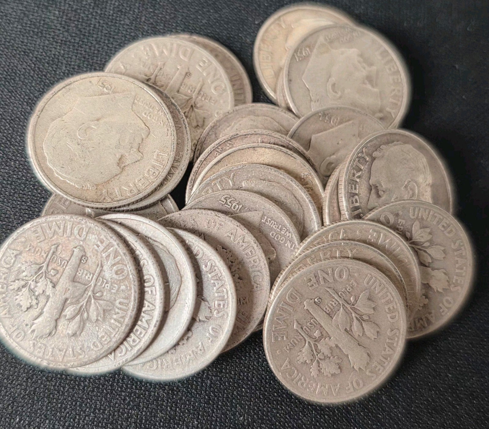 10x Zilver Dime Amerika pre 1964, Postzegels en Munten, Verzenden, Noord-Amerika, Setje, Zilver