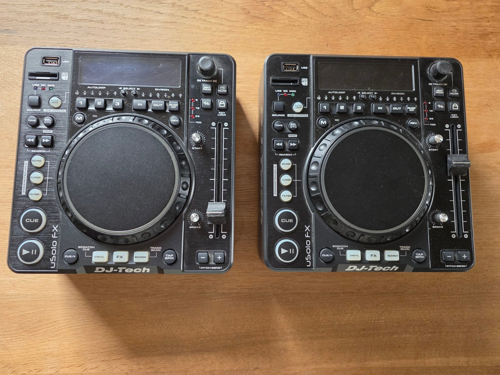 DJ-Tech uSolo FX DJ-set (2 stuks)