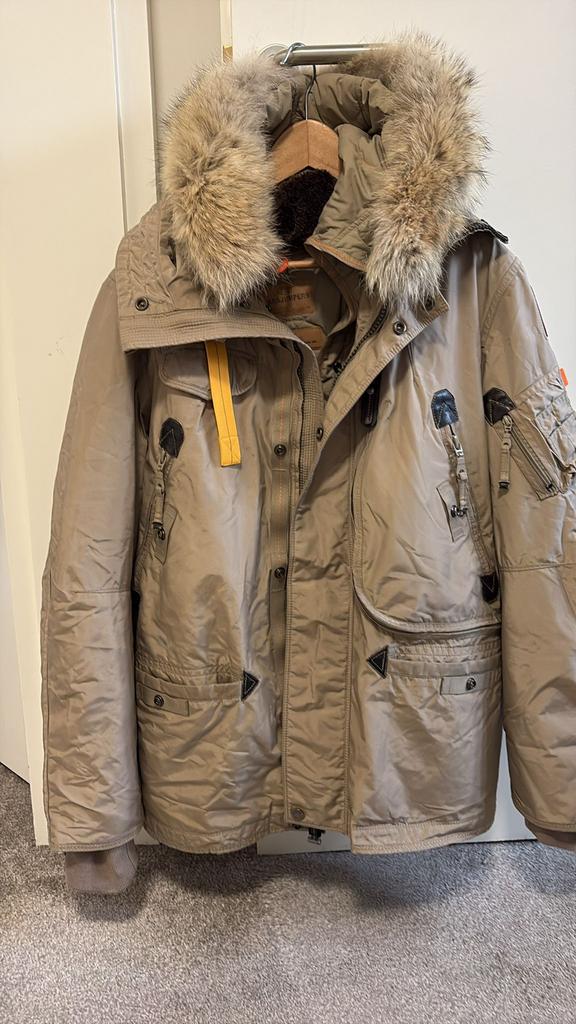 Parajumper jas maat L, Ophalen of Verzenden, Zo goed als nieuw, Maat 38/40 (M), Beige
