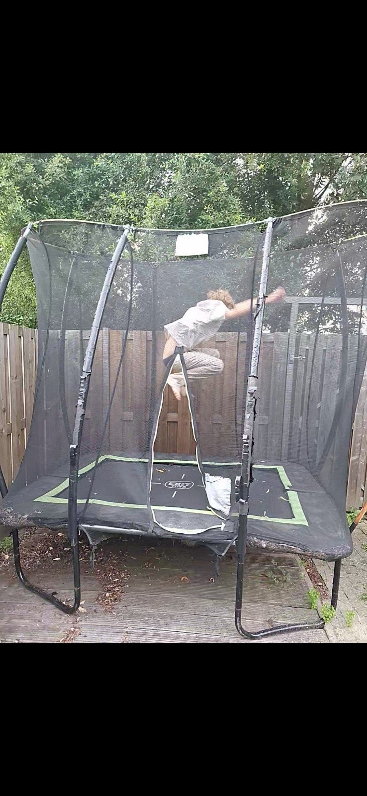 Gebruikte trampoline, Ophalen, Gebruikt