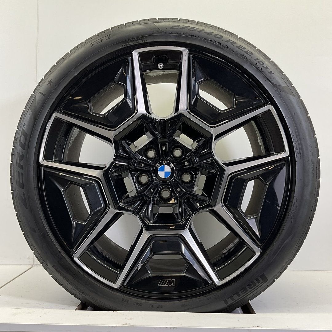 BMW XM BREEDSET VELGEN + ZOMERBANDEN 22 INCH ORIG. 922M, Auto-onderdelen, Banden en Velgen, Gebruikt, -, 275 mm, -