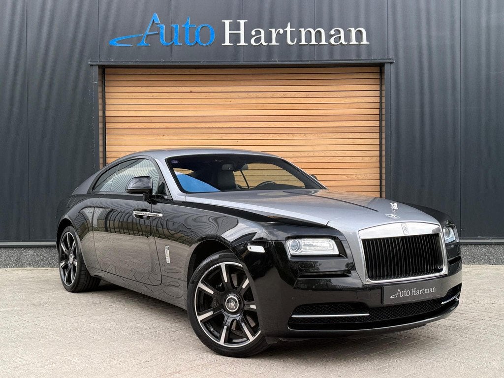 Rolls-Royce Wraith 6.6 V12 TWO-TONE|STARROOF|STOELVENTILATIE, Auto's, Automaat, Gebruikt, 12 cilinders, Zwart
