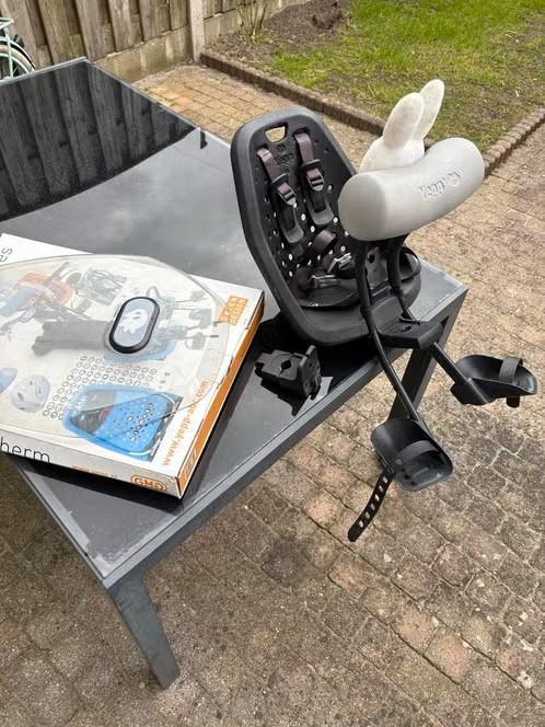 Yepp Mini Fietsstoel - Voorzitje - Zwart, Fietsen en Brommers, Fietsaccessoires | Fietsstoeltjes, Ophalen, Yepp, Voorzitje, 0 t/m 13 kg