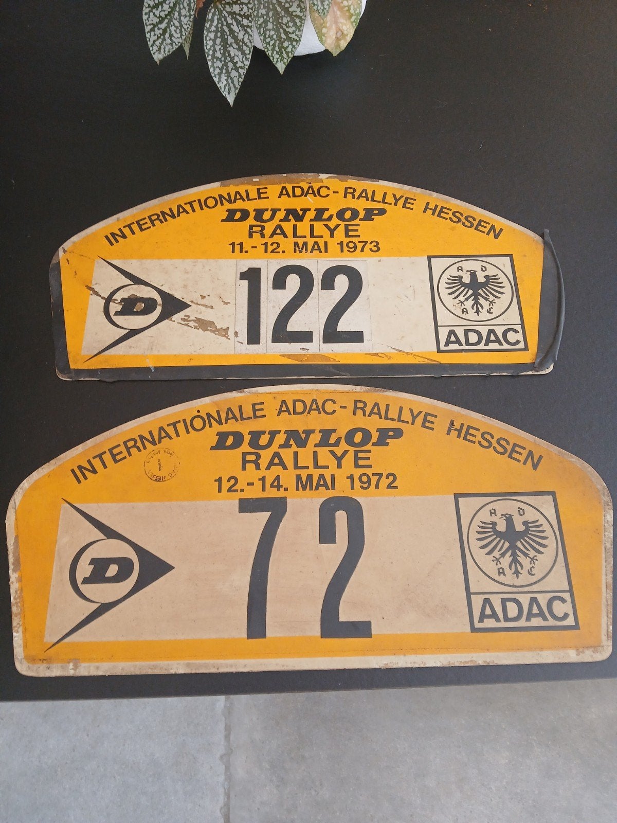 2 rally platen adac rallye Hessen, Verzamelen, Ophalen of Verzenden, Auto's