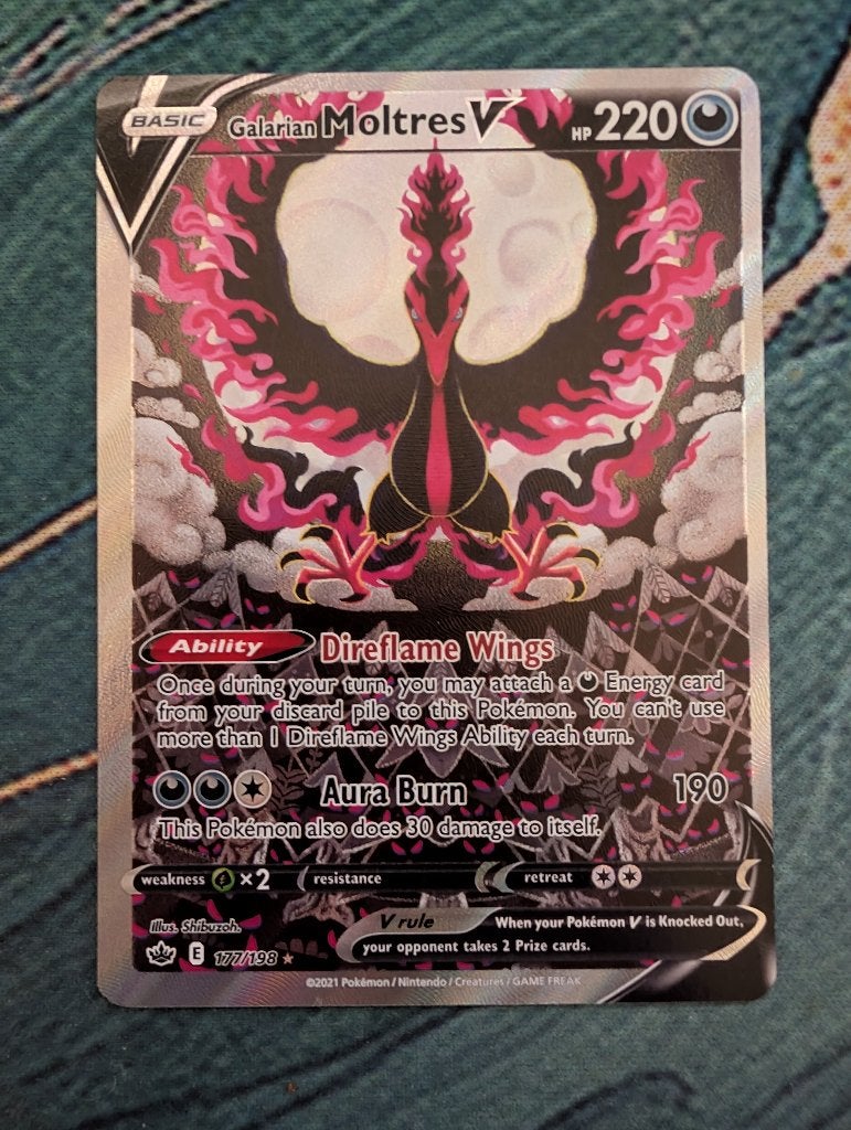 Galarian Moltres V 177/198, Hobby en Vrije tijd, Ophalen of Verzenden, Nieuw, Losse kaart