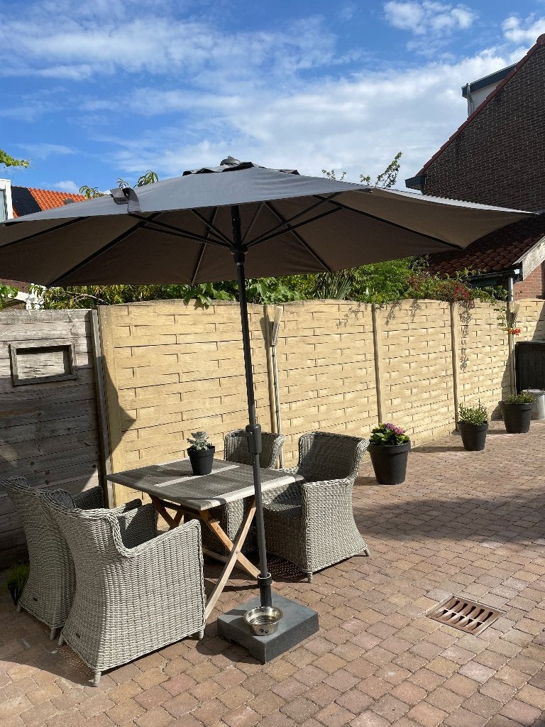 Parasol met voet, Ophalen, Gebruikt, 2 tot 3 meter, Stokparasol