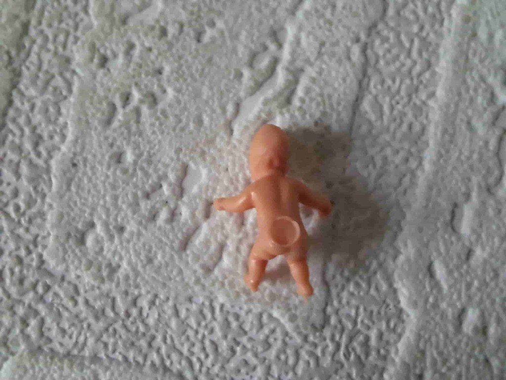 Rubber Baby Poppetje Blank 1:24 Poppenhuis 2 cm, Ophalen of Verzenden, Nieuw, Decoratie