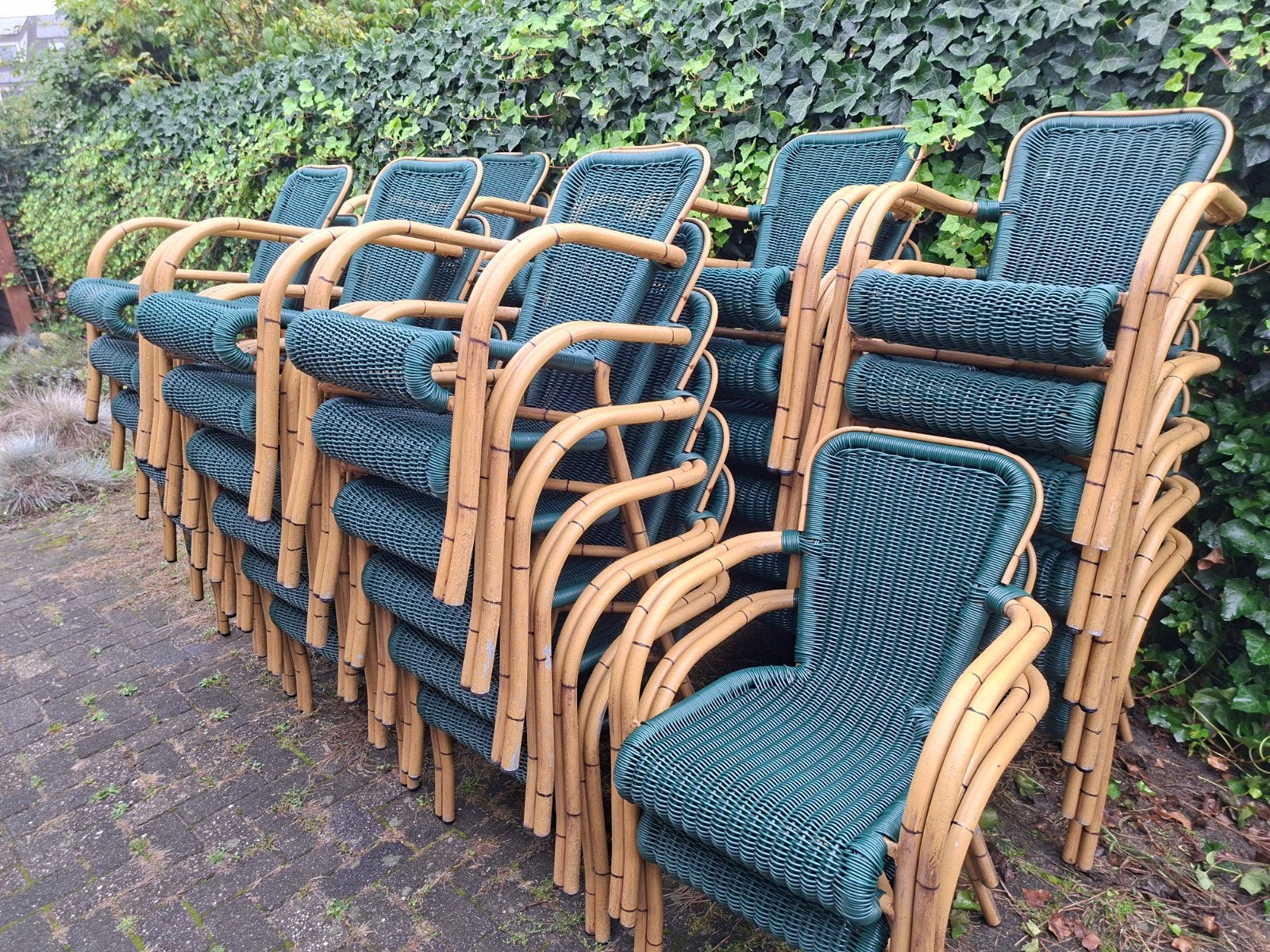 Diverse stapelbare terrasstoelen tuinstoelen > 900 stuks, Tuin en Terras, Ophalen, Zo goed als nieuw, Aluminium, Stapelbaar