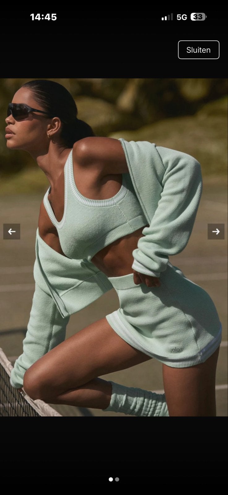 Alo crop top, Nieuw, Ophalen of Verzenden, Fitness of Aerobics, Maat 36 (S)