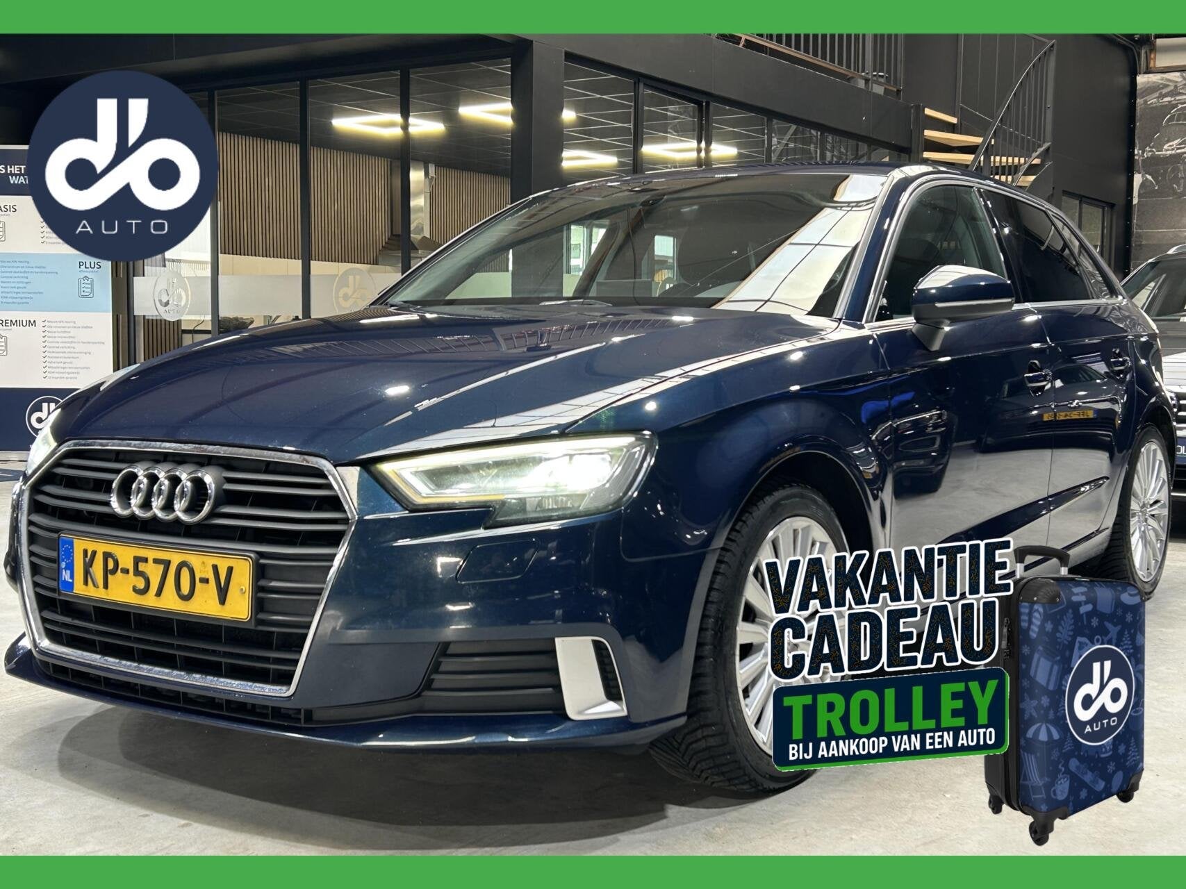 Audi A3 Sportback 1.0 TFSI AUTOMAAT Sport Lease Edition XENO, Stof, Gebruikt, Blauw, 116 pk