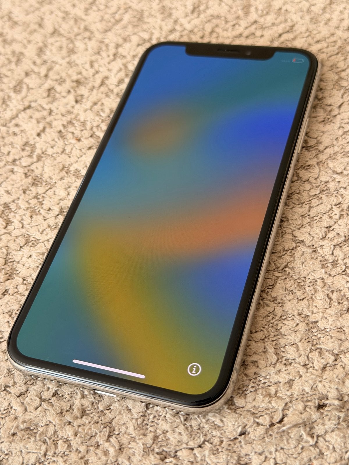 iPhone X 64 GB Zilver - Goede staat, 86% batterij, Gebruikt, 64 GB, Zonder simlock, Zonder abonnement