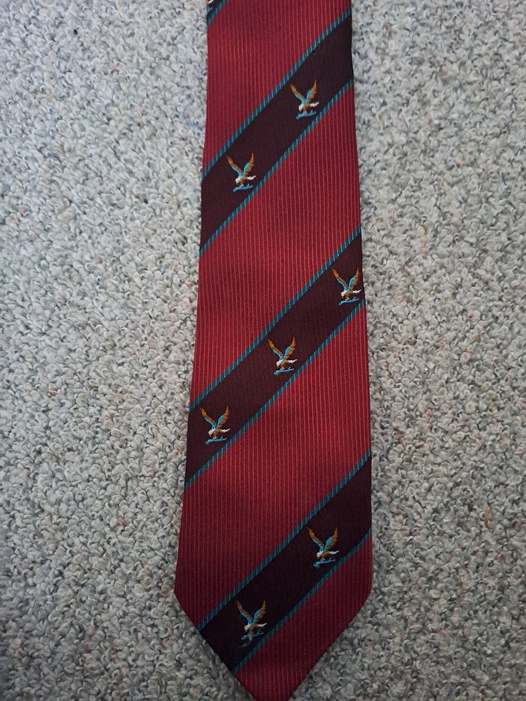Stropdas - merk P&C, Verzenden, Zo goed als nieuw, Rood, Met patroon