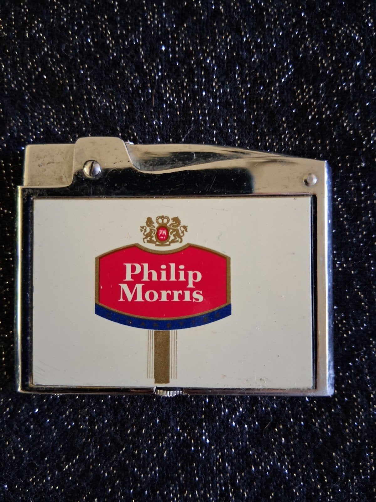Philip Morris aansteker in art deco stijl, Verzamelen, Ophalen of Verzenden, Zo goed als nieuw, Aansteker