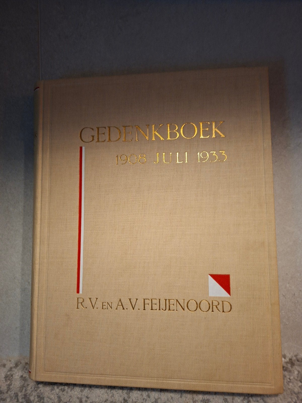 Feyenoord Jubileumboek 1908-1933 - Zeldzaam Gedenkboek, Gebruikt, Feyenoord, Feyenoord, Ophalen