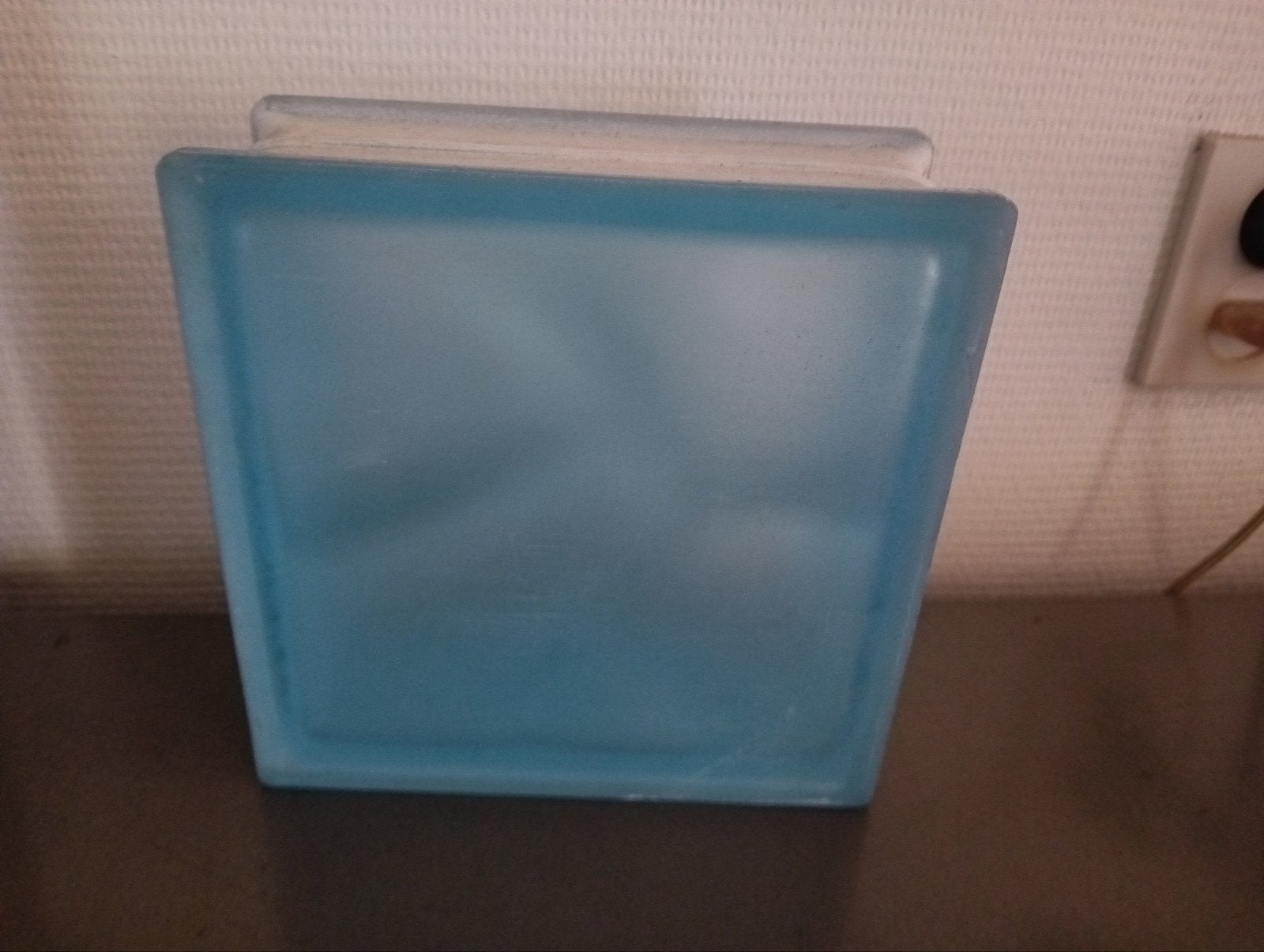 Glazen bouwstenen blauw, wit mat en transparant, Ophalen, Zo goed als nieuw