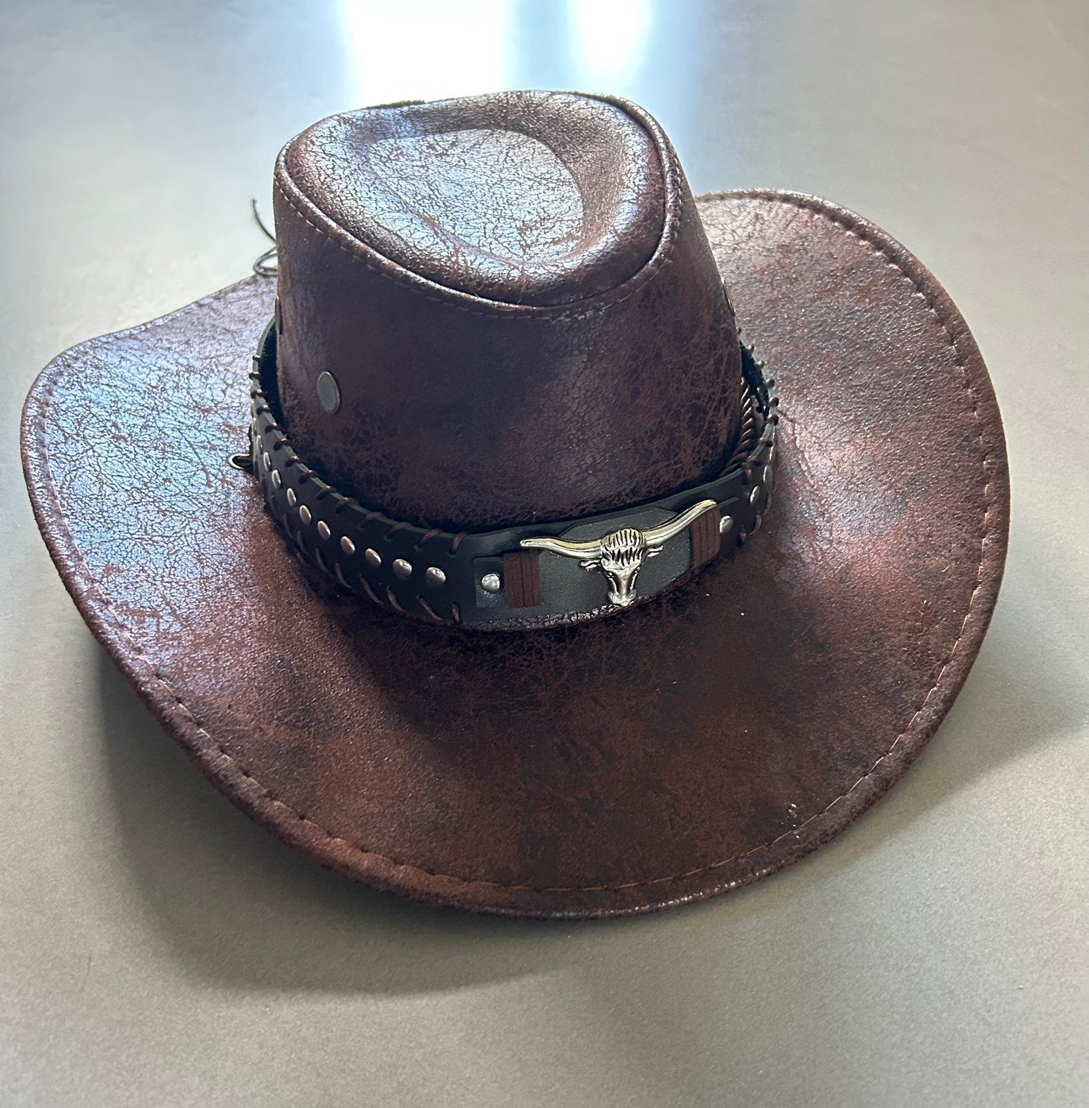 Cowboy hoed donker bruin, Kleding | Heren, Ophalen, Zo goed als nieuw