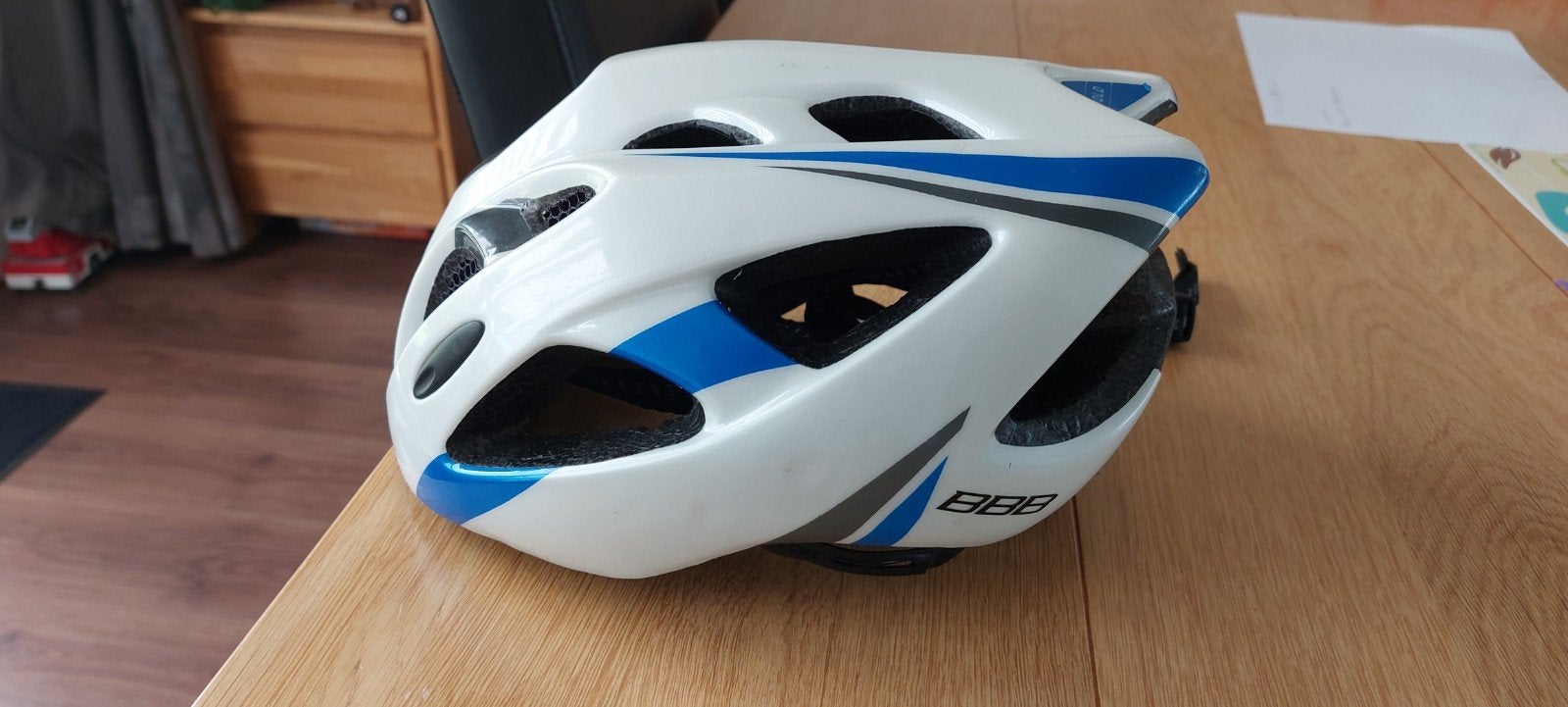 BBB Fietshelm - Wit/Blauw - Maat M, M, Ophalen of Verzenden, Zo goed als nieuw, BBB