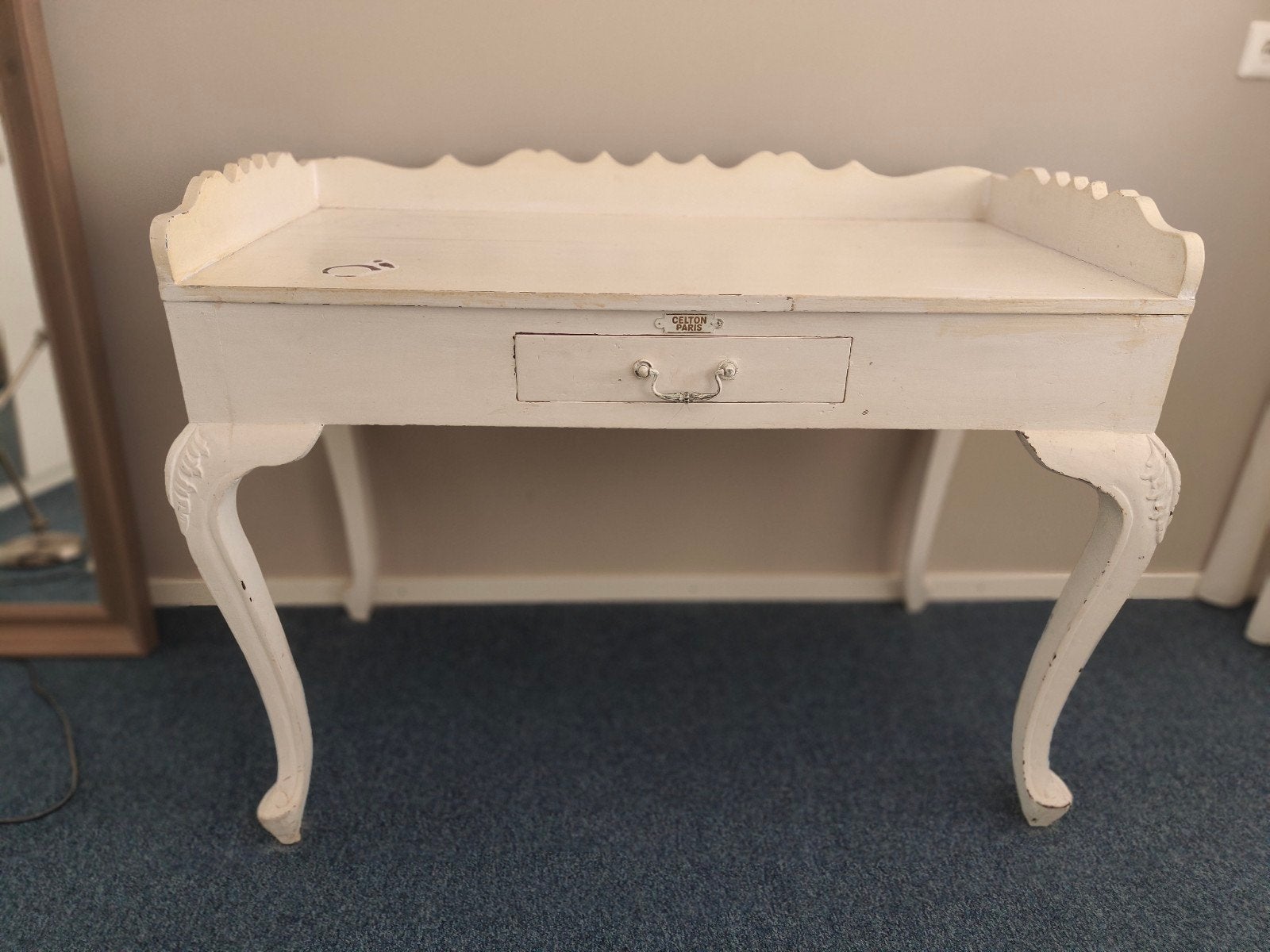 Commode / kaptafel ev met spiegel, Ophalen, Gebruikt, 100 tot 150 cm, Minder dan 100 cm