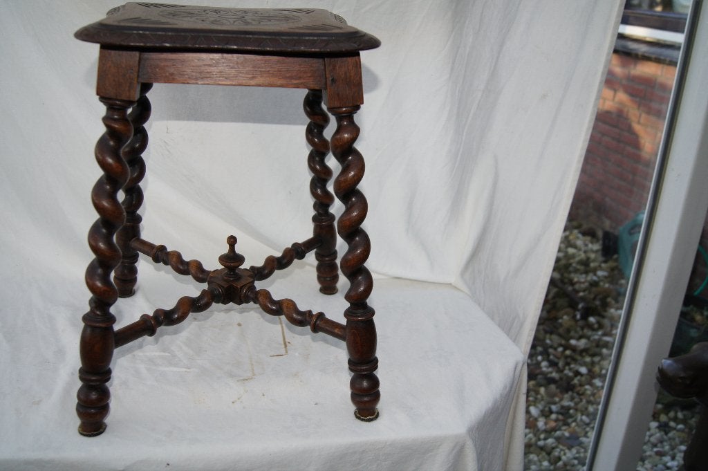 Tafeltje met gedraaide poten, Antiek en Kunst, Ophalen of Verzenden