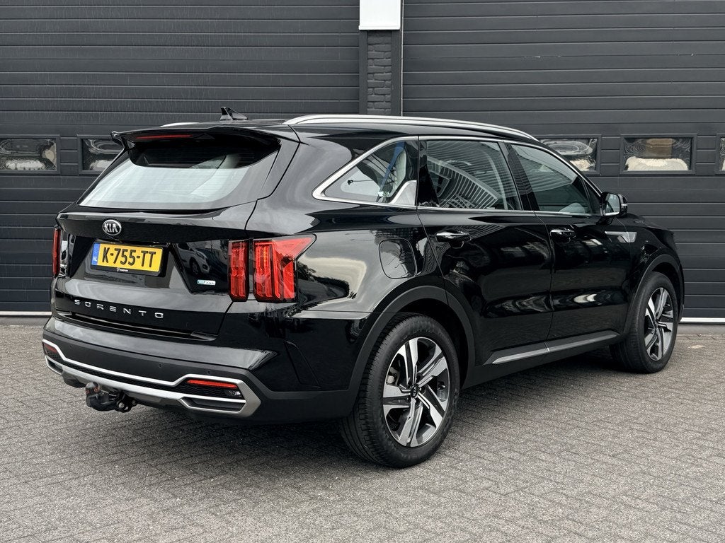 Kia Sorento 1.6 T-GDI Plug-in Hybrid 4WD DynamicLine 7p. | T, Auto's, Kia, Stof, Gebruikt, 7 stoelen, Zwart